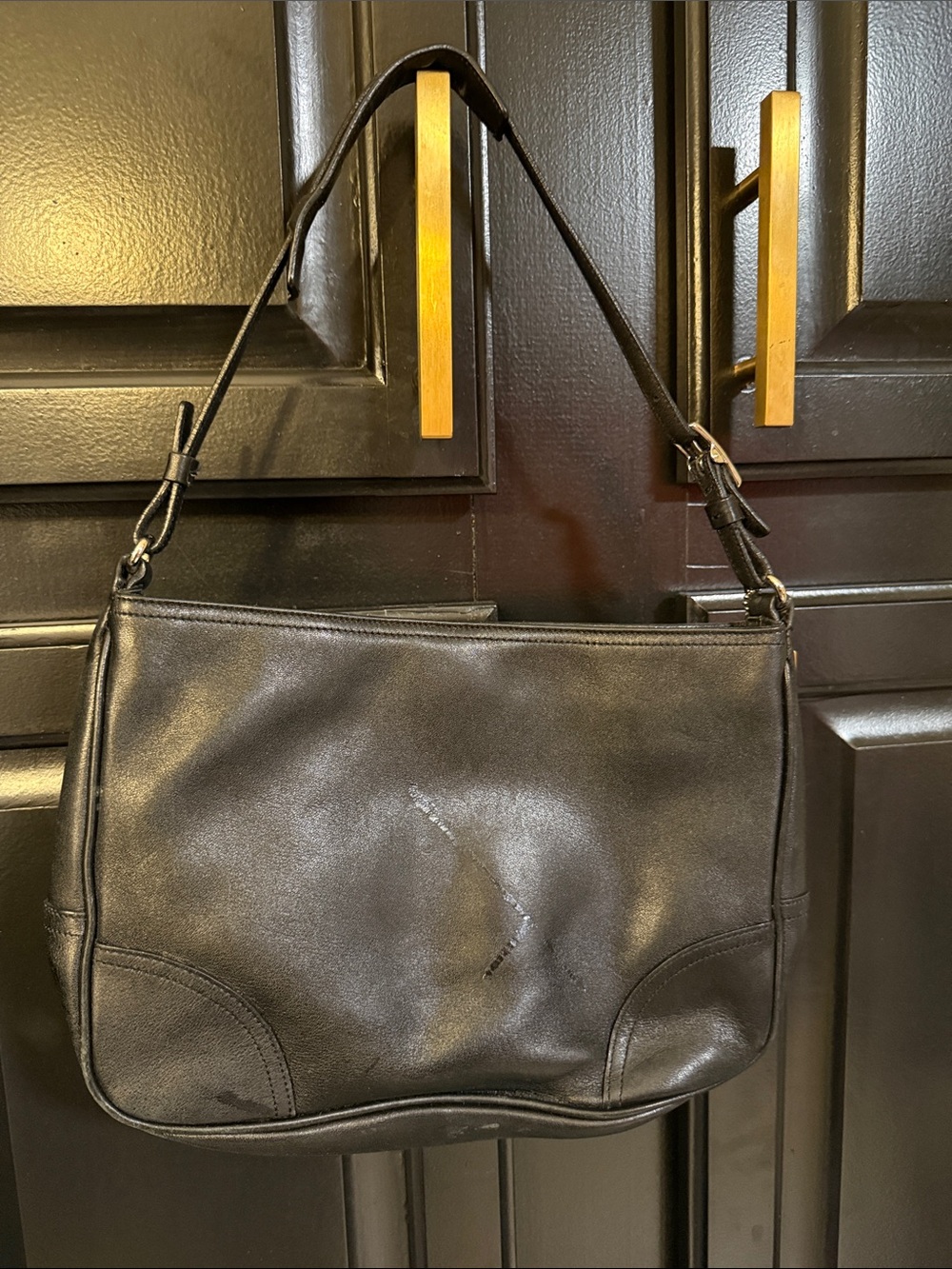 Coach 8148 Black Leather Shoulder Bag